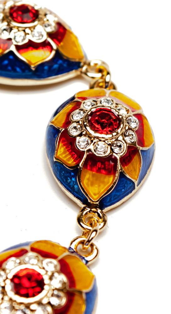 180 mm Flower Blue Bracelet (by AKM Gifts)