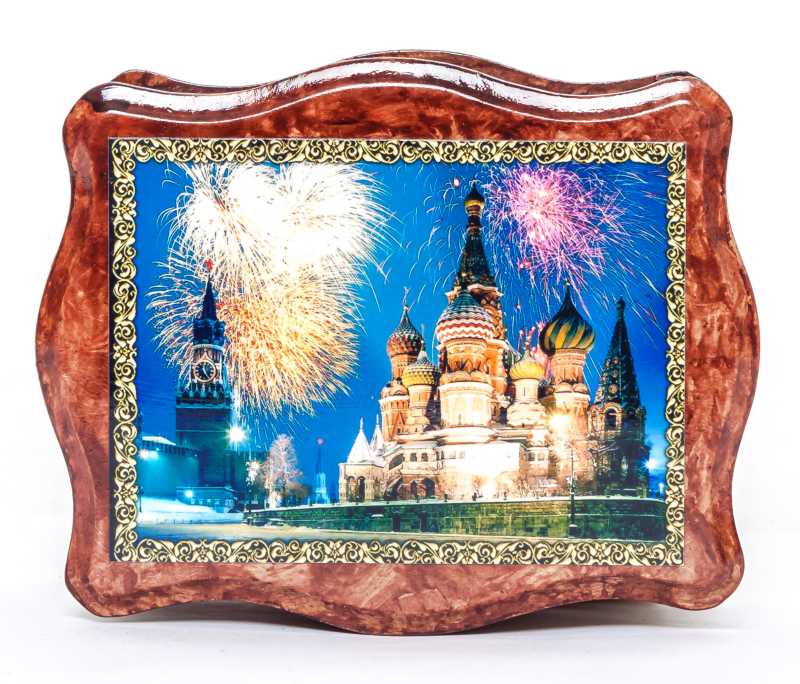 125x100 mm Moscow Saint Basil Cathedral Jewellery Box