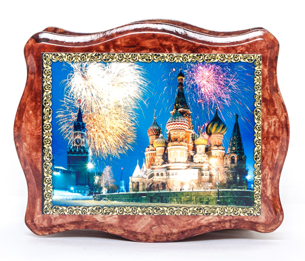 125x100 mm Moscow Saint Basil Cathedral Jewellery Box