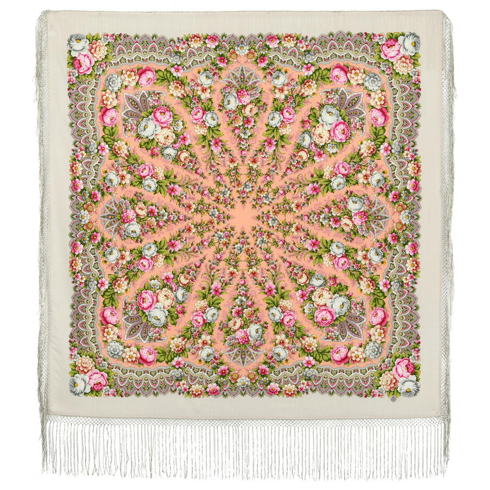 Shop Thick Woolen Fabric Shawls with Silk Fringe 148x148 cm Шаль «Желанная» online at Skazka.site | Eligible for fast shipping and free returns. Шаль «Желанная»