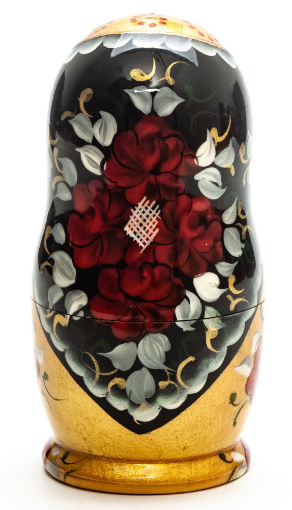 110 mm Moscow Snt Basil Cathedral hand painted on wooden Matryoshka doll 5 pcs (by A Studio)