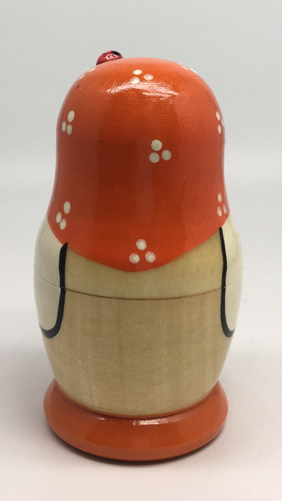 100 mm Maidan Art Hand Painted Matryoshka Doll with Ladybug 5 pcs (by Oleg Crafts)