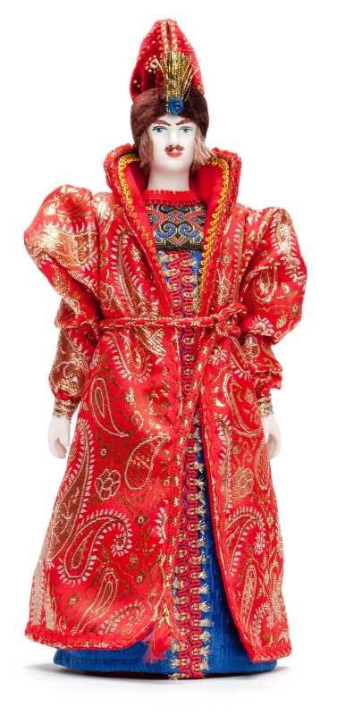 270 mm Ivan Tsarevitch Doll in a Russian Traditional Dress Porcelain Statue (by Le Russe)