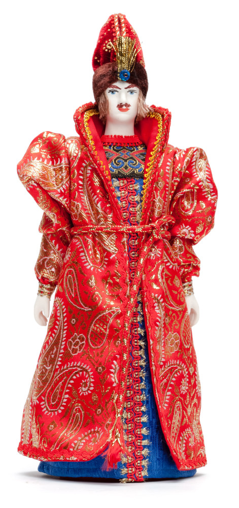 270 mm Ivan Tsarevitch Doll in a Russian Traditional Dress Porcelain Statue (by Le Russe)
