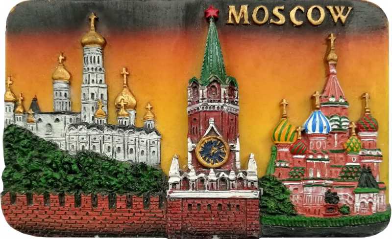 Магнит рельефный "Москва", 7,5х5 см