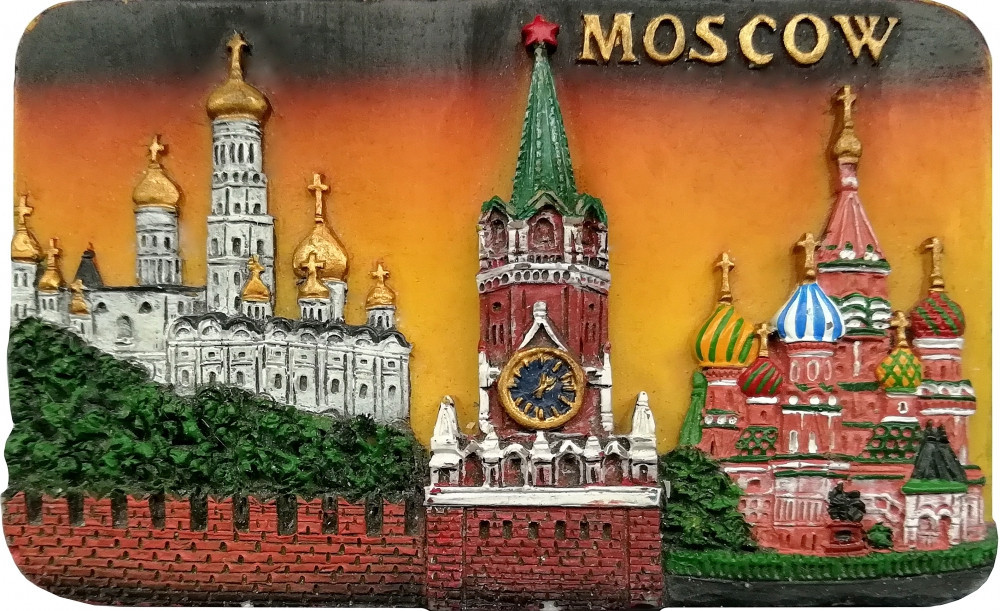 Магнит рельефный "Москва", 7,5х5 см