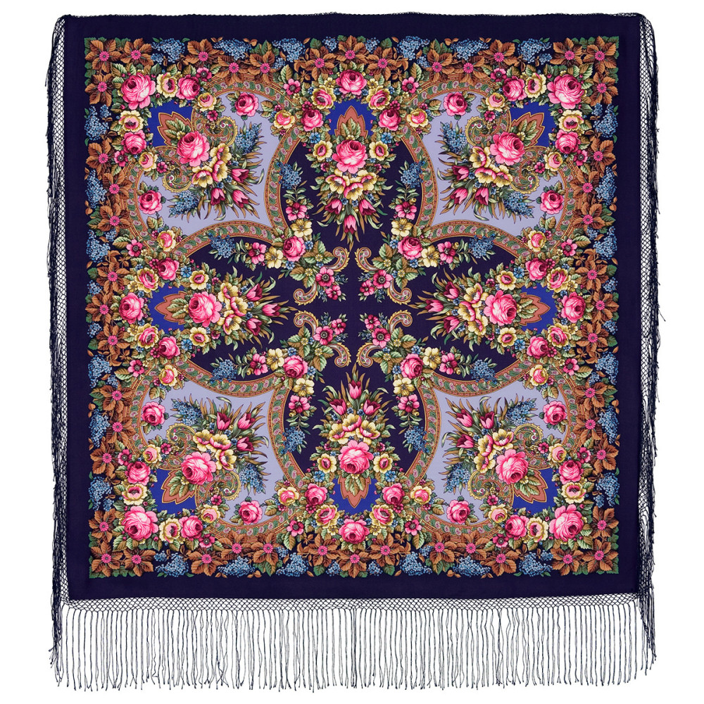 Shop Thick Woolen Fabric Shawls with Silk Fringe 148x148 cm Шаль «Воспоминание о лете» online at Skazka.site | Eligible for fast shipping and free returns. Шаль «Воспоминание о лете»
