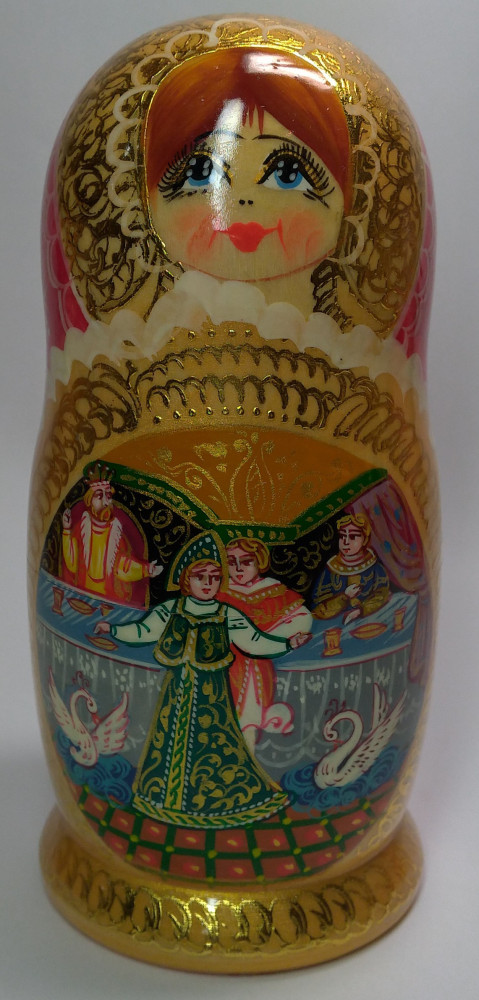 Shop Exclusive Nesting Dolls 180 mm Swan Princess Fairytale handpainted Wooden Matryoshka Doll 5 pcs (by Valery Crafts) online at Skazka.site | Eligible for fast shipping and free returns. 180 mm Swan Princess Fairytale handpainted Wooden Matryoshka Doll 5 pcs (by Valery Crafts)