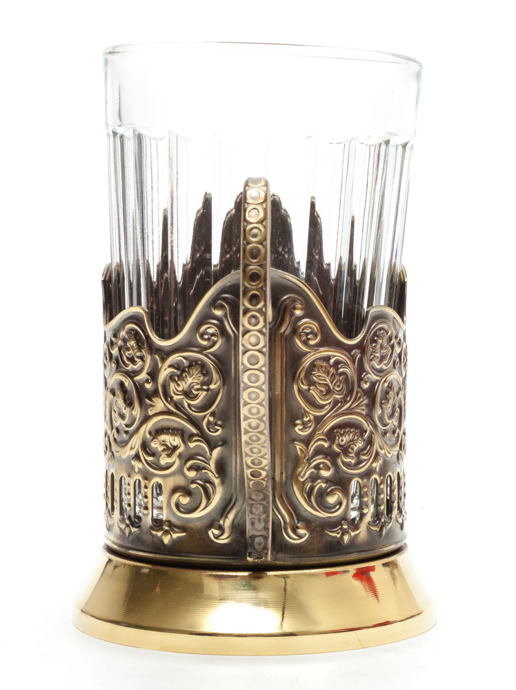 Moscow Cathedral of Christ the Saviour Brass Tea Glass Holder (by Kolchugino)