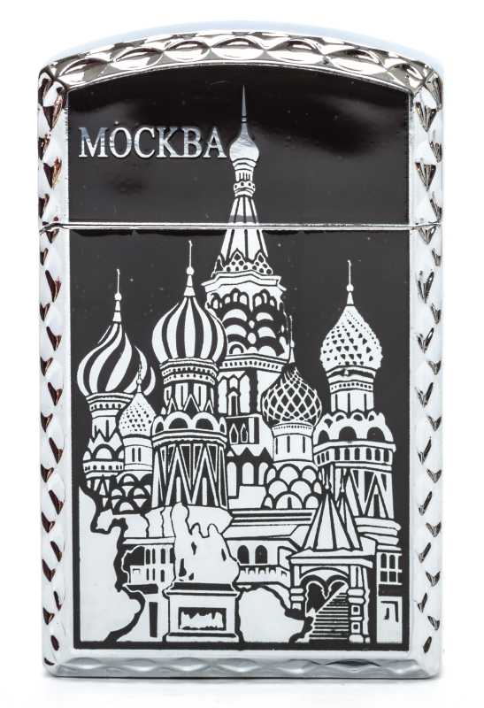 Moscow Saint Basil Cathedral Gas Metal Lighter (by Sergio Accendino)