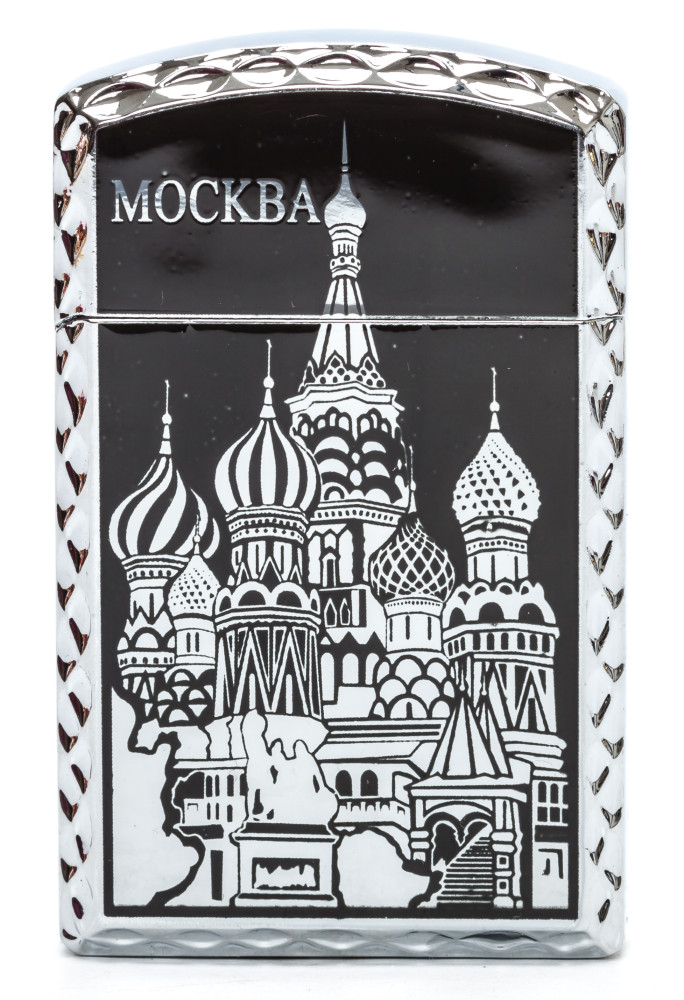 Moscow Saint Basil Cathedral Gas Metal Lighter (by Sergio Accendino)