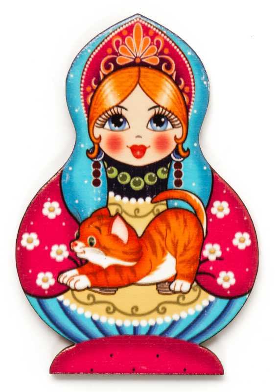 Matryoshka and Red Kitten