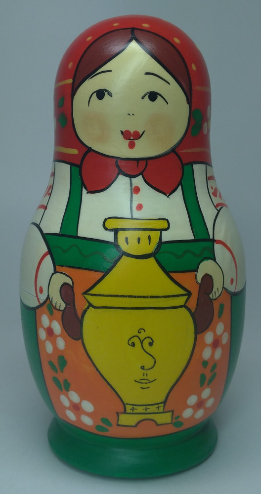 Shop Exclusive Nesting Dolls 110mm Mistress with Samovar hand painted Traditional Russian Wooden Matryoshka doll 5 pcs (by Igor Malyutin) online at Skazka.site | Eligible for fast shipping and free returns. 110mm Mistress with Samovar hand painted Traditional Russian Wooden Matryoshka doll 5 pcs (by Igor Malyutin)