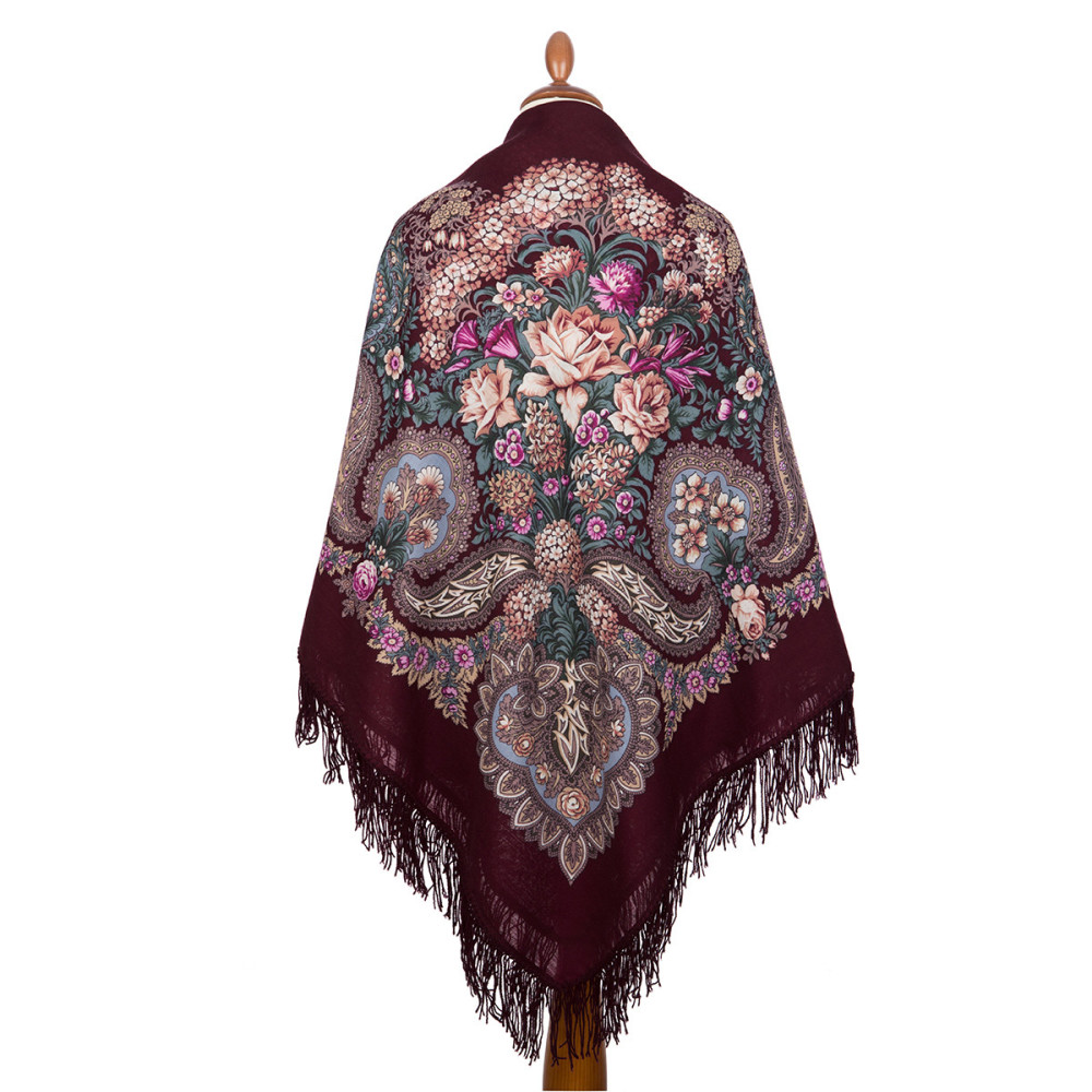 Shop Woolen Scarves with Woolen Fringe 146x146 cm 146x146 mm Above Silver Water Woolen Shawl with Woolen Fringe Pavlovo Posad Manufactory online at Skazka.site | Eligible for fast shipping and free returns. 146x146 mm Above Silver Water Woolen Shawl with Woolen Fringe Pavlovo Posad Manufactory