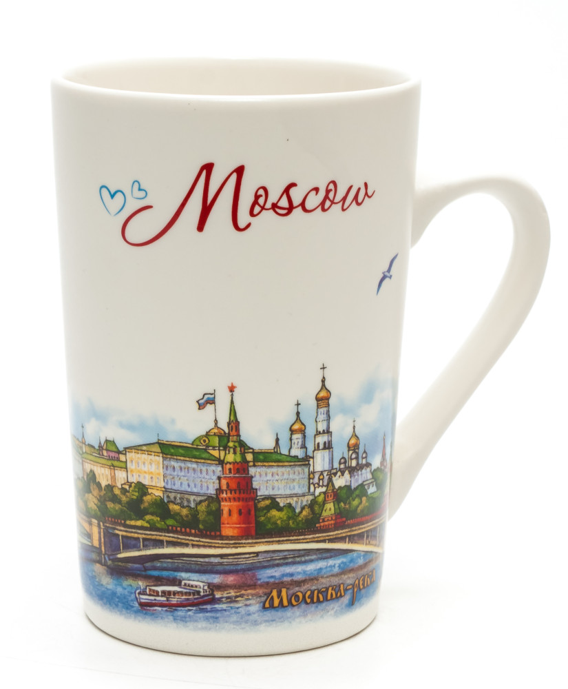 Saint Basil Cathedral Moscow Embarkment Porcelain Mug