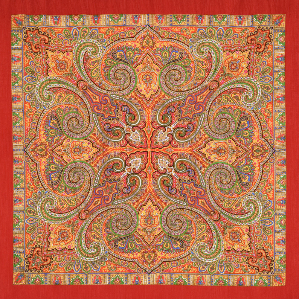 Shop Woolen Scarves with Silk Fringe 125x125 cm Платок «Классический» online at Skazka.site | Eligible for fast shipping and free returns. Платок «Классический»