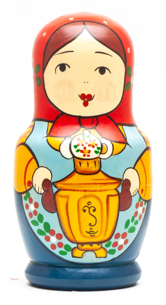 Shop Exclusive Nesting Dolls 110 mm Mistress with a Samovar hand painted Traditional Russian Wooden Matryoshka doll 5 pcs (by Sergey Malyutin) online at Skazka.site | Eligible for fast shipping and free returns. 110 mm Mistress with a Samovar hand painted Traditional Russian Wooden Matryoshka doll 5 pcs (by Sergey Malyutin)