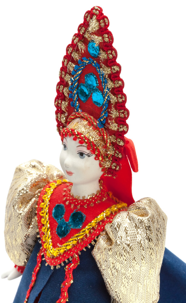 170 mm Merchant's Wife with a Kokoshnik Porcelain Doll (by Le Russe)