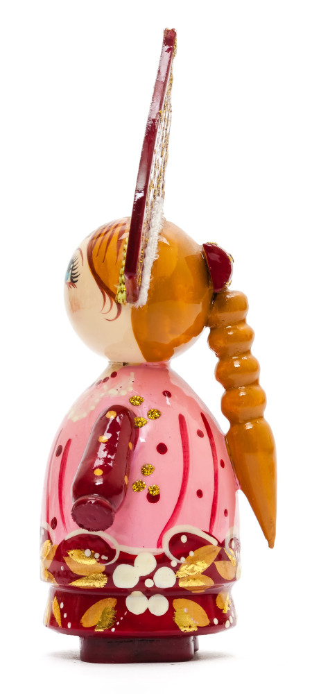 150 mm Russian Girl in Kokoshnik hand painted Wooden Doll (by Summer Shine)