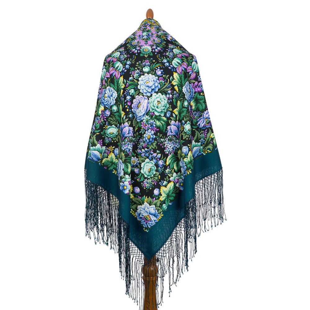 Shop Thick Woolen Fabric Shawls with Silk Fringe 148x148 cm Шаль «Диво дивное» online at Skazka.site | Eligible for fast shipping and free returns. Шаль «Диво дивное»