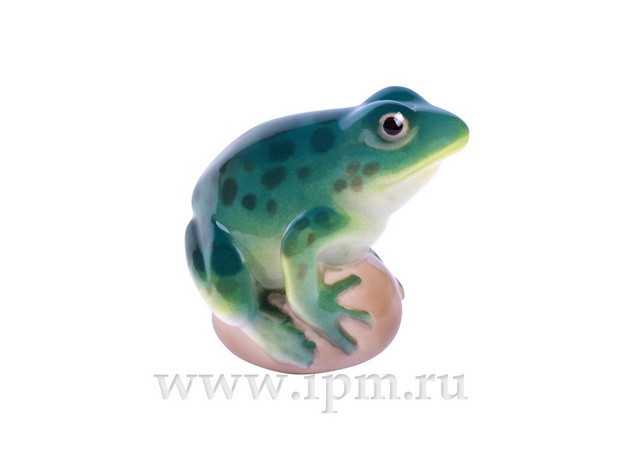 Скульптура Лягушка прудовая бирюзовая арт. 82.63685.00.1