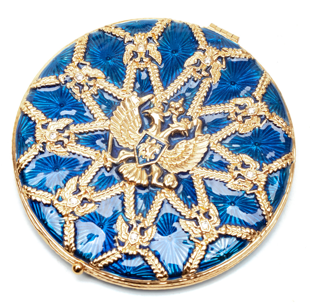 70 mm Royal Eagle Blue Compact Mirror