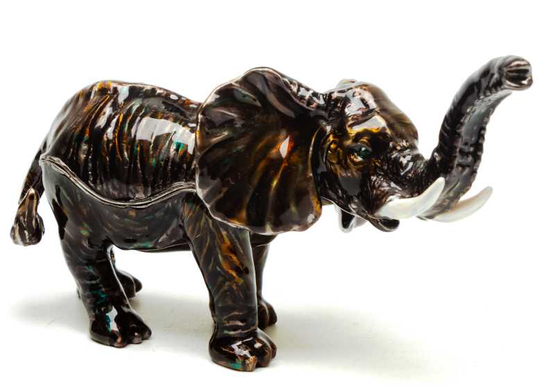60 mm Elephant with The Rhinestones Jewellery Box