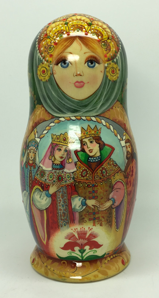 Shop Exclusive Nesting Dolls 190 mm The Stone Flower fairy tale hand painted on Wooden Matryoshka doll 5 pcs (by Natalia crafts) online at Skazka.site | Eligible for fast shipping and free returns. 190 mm The Stone Flower fairy tale hand painted on Wooden Matryoshka doll 5 pcs (by Natalia crafts)