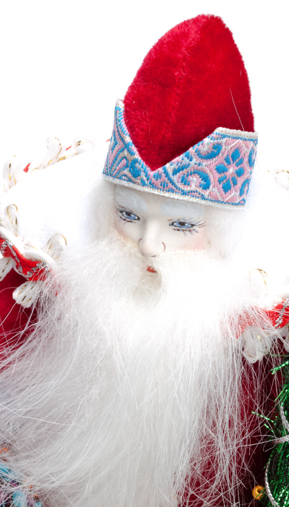 Santa Claus hand made Porcelain Doll - 11 Inches (by Le Russe)