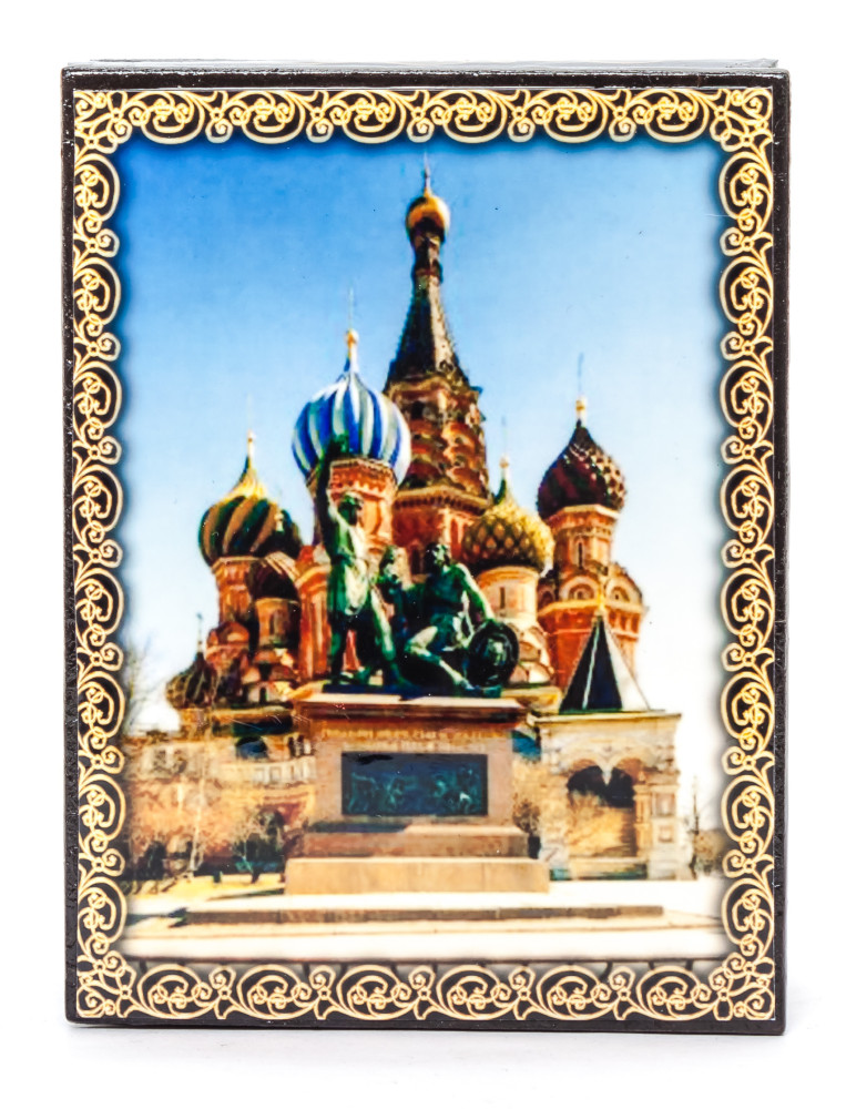 105x80 mm Moscow Saint Basil Cathedral Jewellery Box