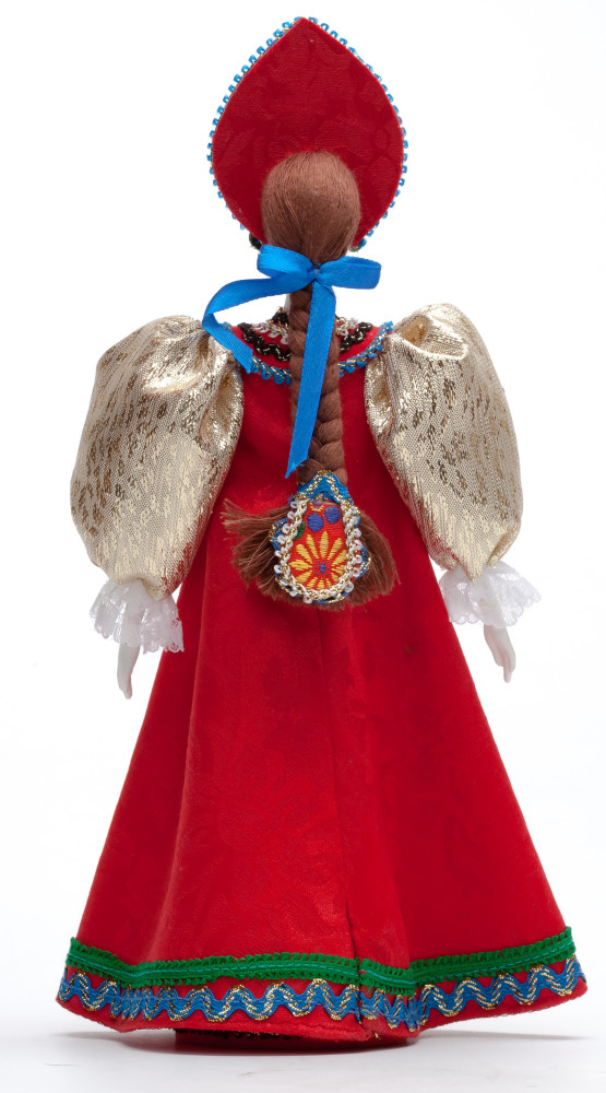 Russian Beauty hand made Porcelain Doll in Kokoshnik - 11 Inches (by Le Russe)