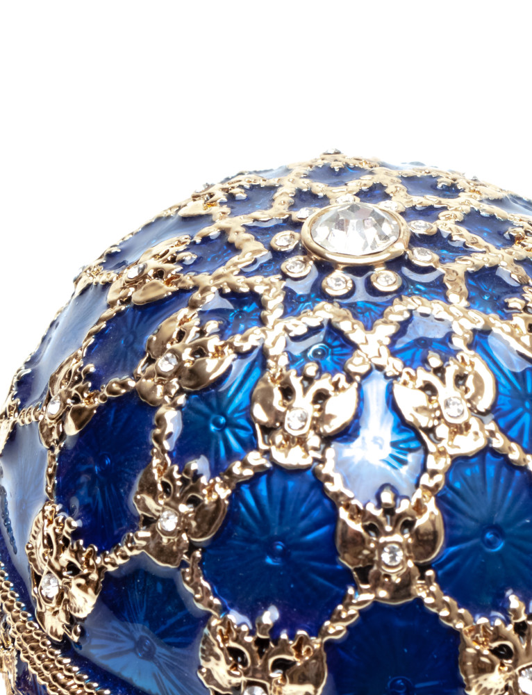 96 mm Imperial Coach and Dark Blue Imperial Coronation Easter Egg