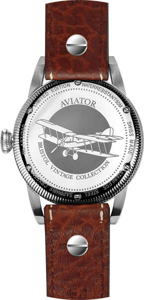 Швейцарские механические наручные часы Aviator V.3.18.0.099.4