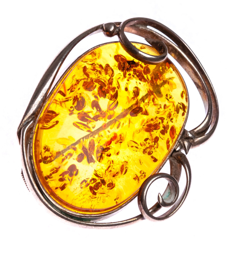 20 g Baltic Amber Brooch