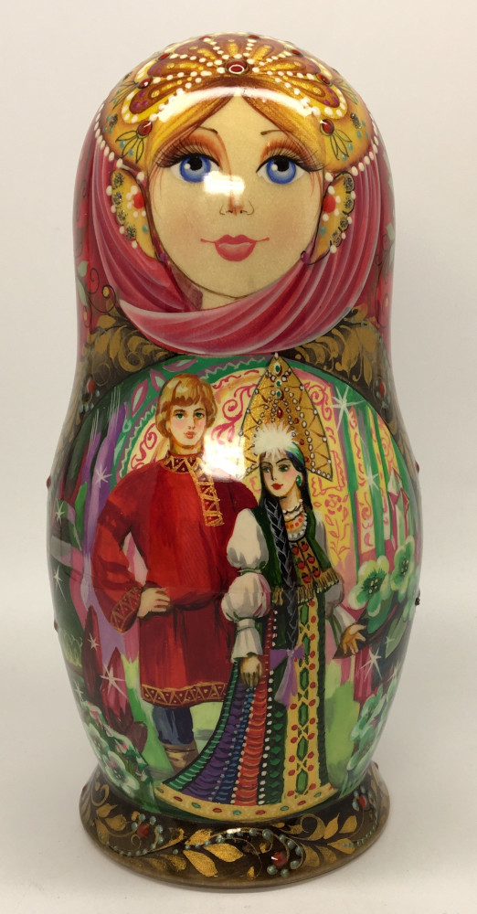 Shop Exclusive Nesting Dolls 190 mm The Stone Flower fairy tale hand painted on Wooden Matryoshka doll 5 pcs (by Natalia crafts) online at Skazka.site | Eligible for fast shipping and free returns. 190 mm The Stone Flower fairy tale hand painted on Wooden Matryoshka doll 5 pcs (by Natalia crafts)