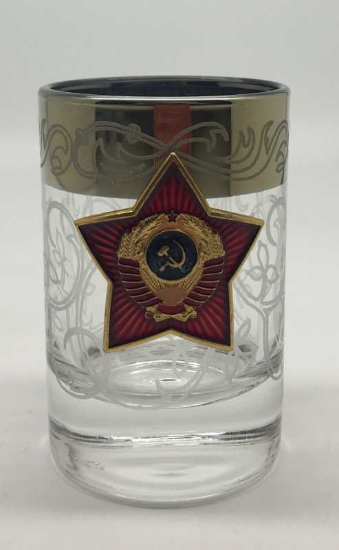 USSR Red Star Shot Glass