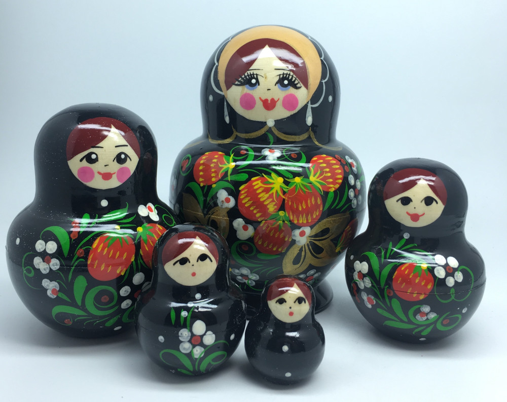 U 5pcs R Russian Matryoshka Doll