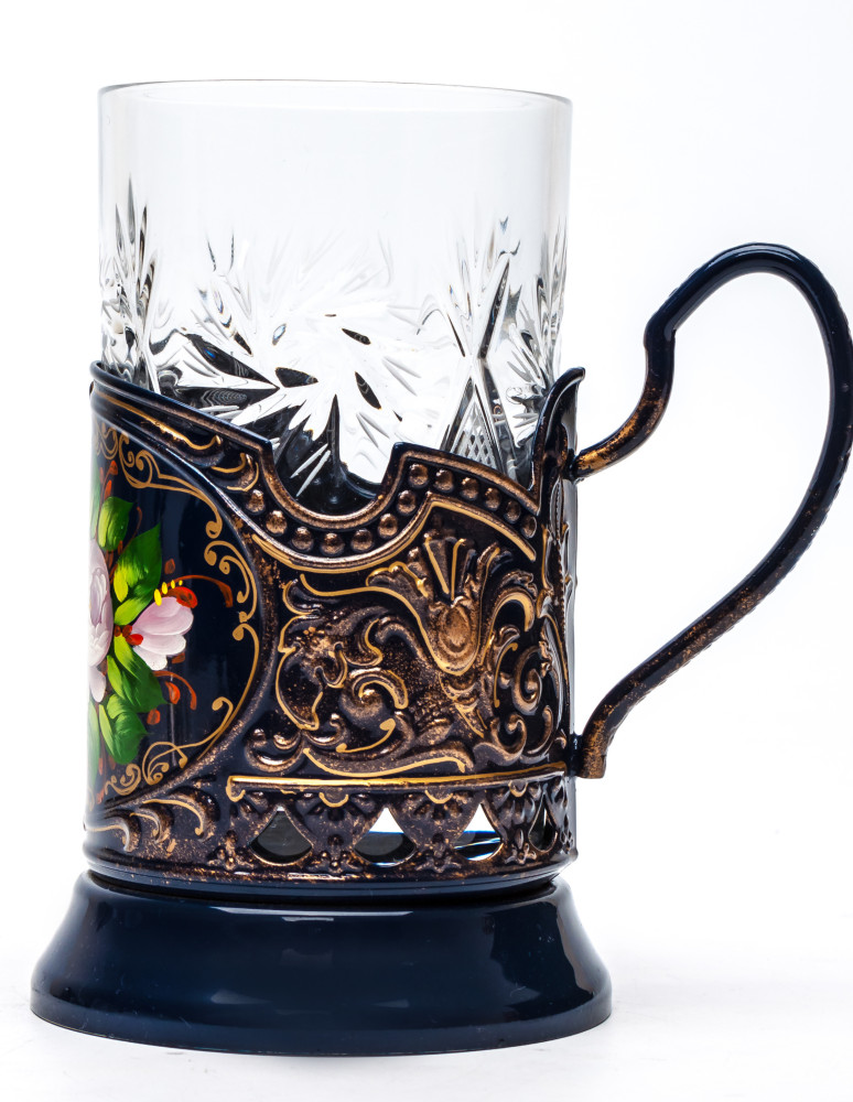 Zhostovo Patterns Tea Glass Holder