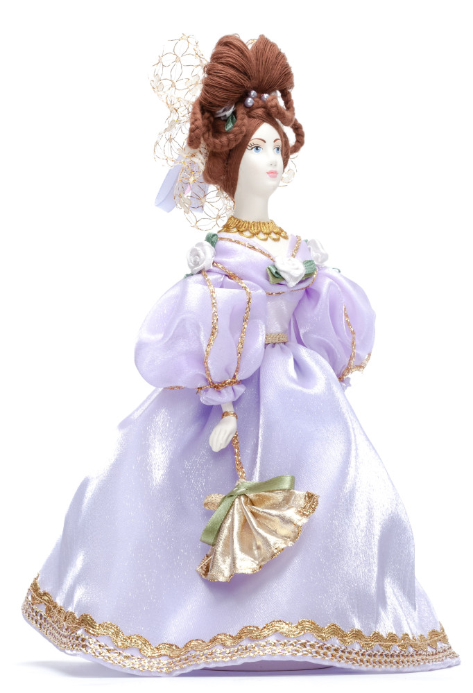 Russian Girl hand made Porcelain Doll in a 19th century Dress - 11 Inches (by Le Russe)