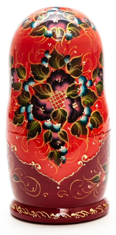 160mmTeh Firebird hand painted Matryoshka round Doll 5pcs (by A Studio)