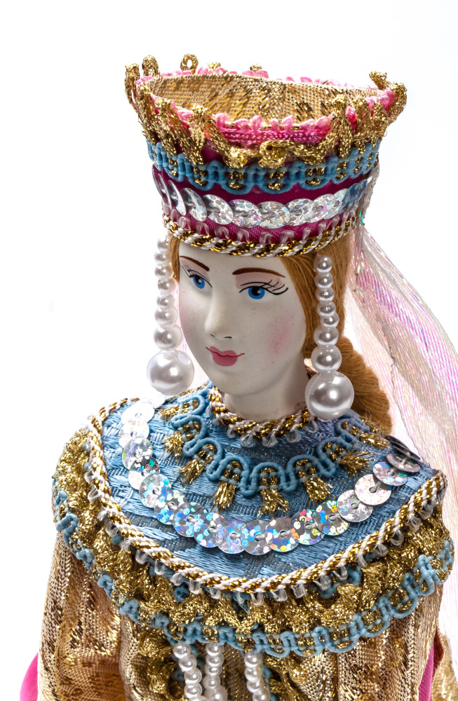 Russian Queen hand made Porcelain Doll in Kokoshnik - 11 Inches (by Le Russe)