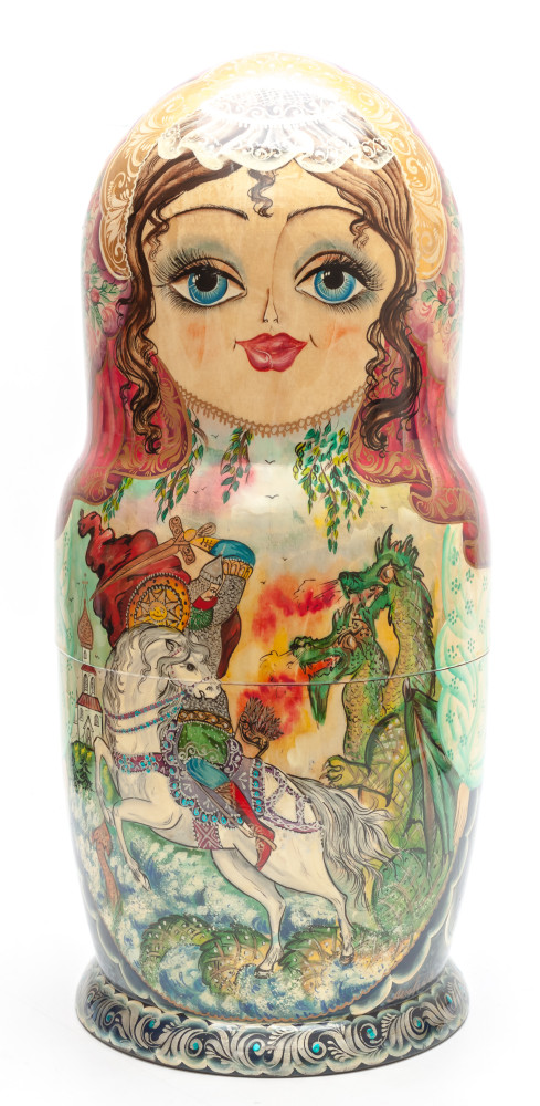 420mm Russian Fairytale hand painted Matryoshka Doll 30 pcs (by Skazka)