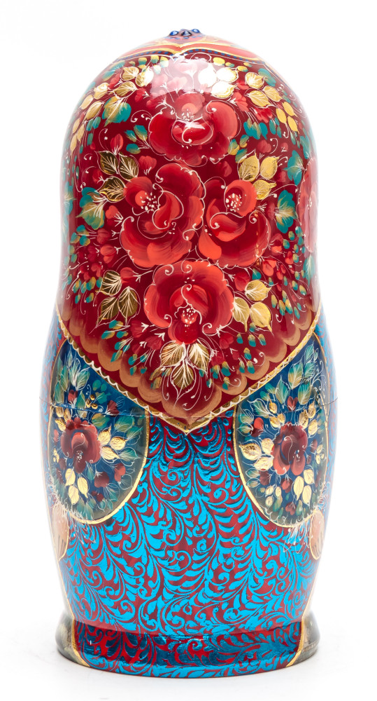 180 mm Moscow Saint Basil Cathedral hand painted Wooden Matryoshka doll 5 pcs (by A Studio)