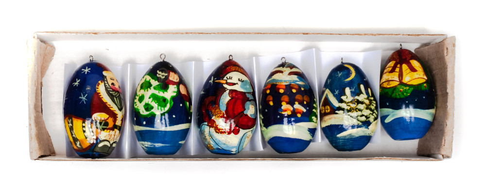 Russian Winter Christmas Tree Ornaments
