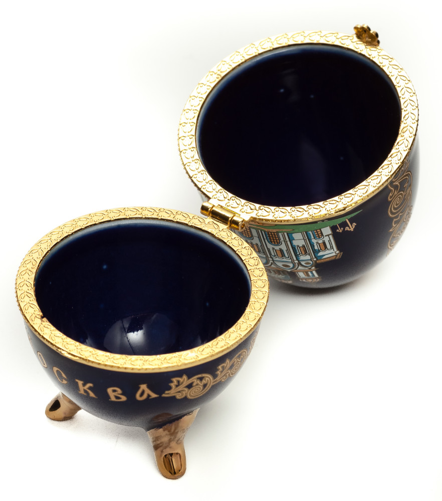 Easter Egg box with Moscow Picture black