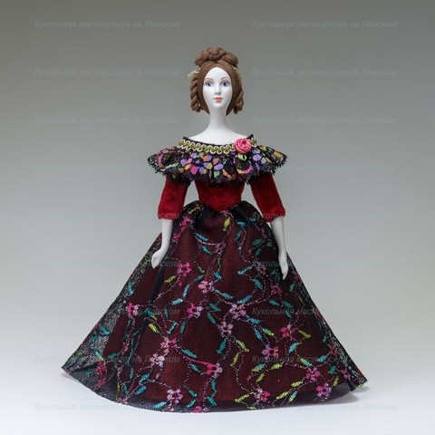 Russian Beauty hand made Porcelain Doll in a Ball’s Dress - 11 Inches (by Le Russe)
