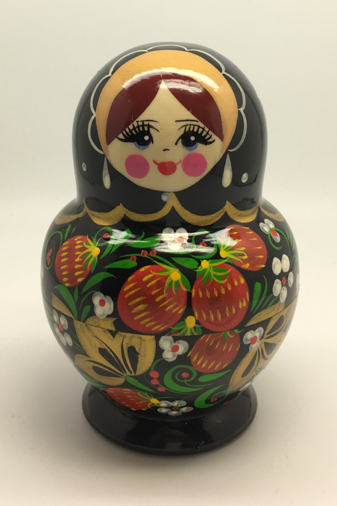 Khohloma Hand Painted Matryoshka Doll 5pcs