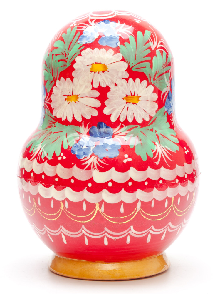 170 mm Moscow Snt Basil Cathedral and Kremlin handpainted Wooden Matryoshka Doll 10 pcs (by Valery Crafts)
