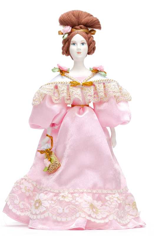 Molly Porcelain Doll in a Ball Outfit - 11 Inches (by Le Russe)