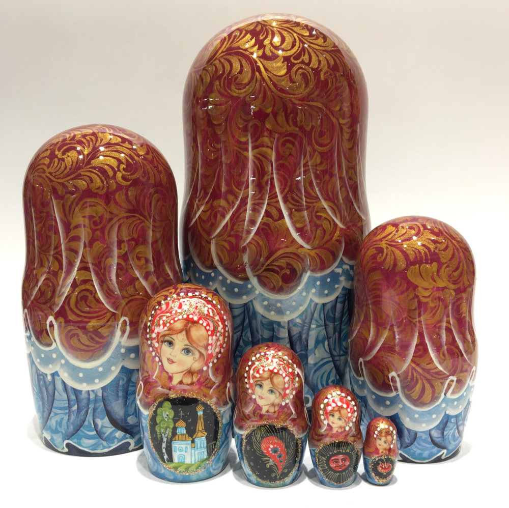 Shop Exclusive Nesting Dolls Firebird Tale Matryoshka Doll 7 pcs online at Skazka.site | Eligible for fast shipping and free returns. Firebird Tale Matryoshka Doll 7 pcs